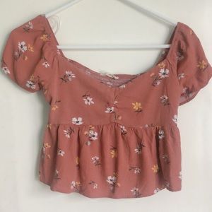 PacSun la hearts crop top